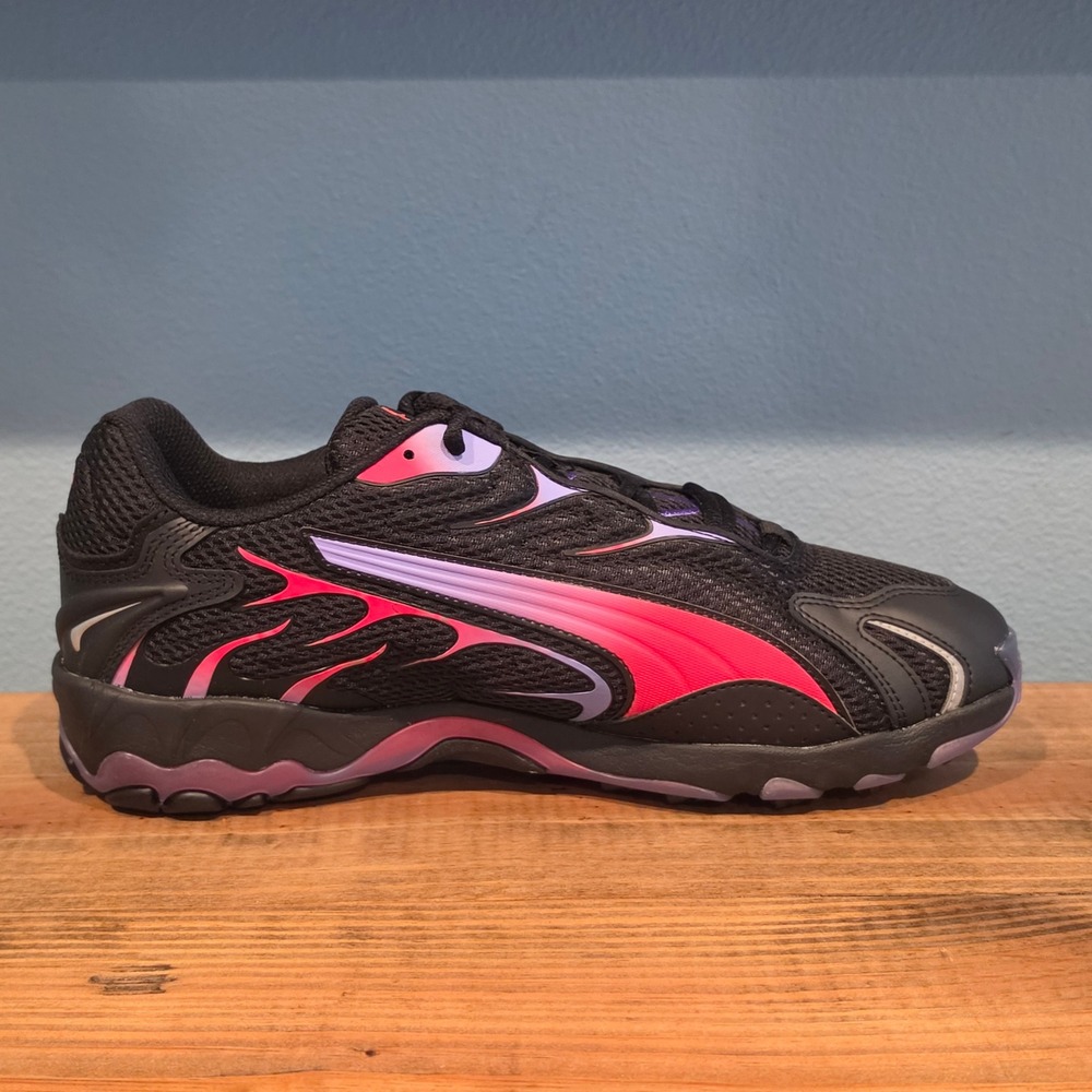 Puma Mens Inhale Flare Sneakers Black Pink Purple Mesh Cell 10.5 - Picture 8 of 11